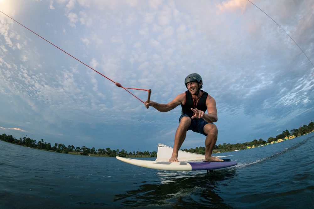 Greg Norman Jr. at Shark Wake Park in West Palm Beach