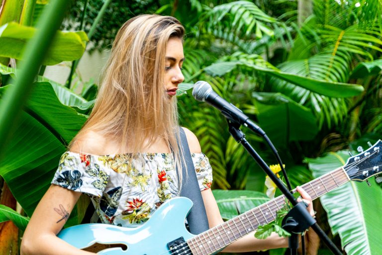 Sierra Lane Playing Guitar