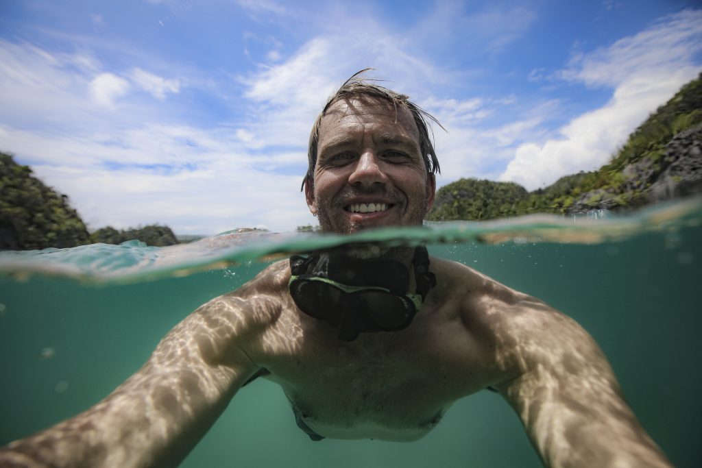 Ben Hicks Selfie Underwater