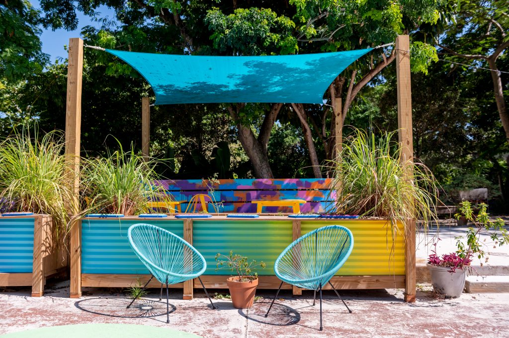 Colorful Vibrant Seating Area at Joyfull