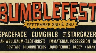 Bumblefest's musical festival banner.