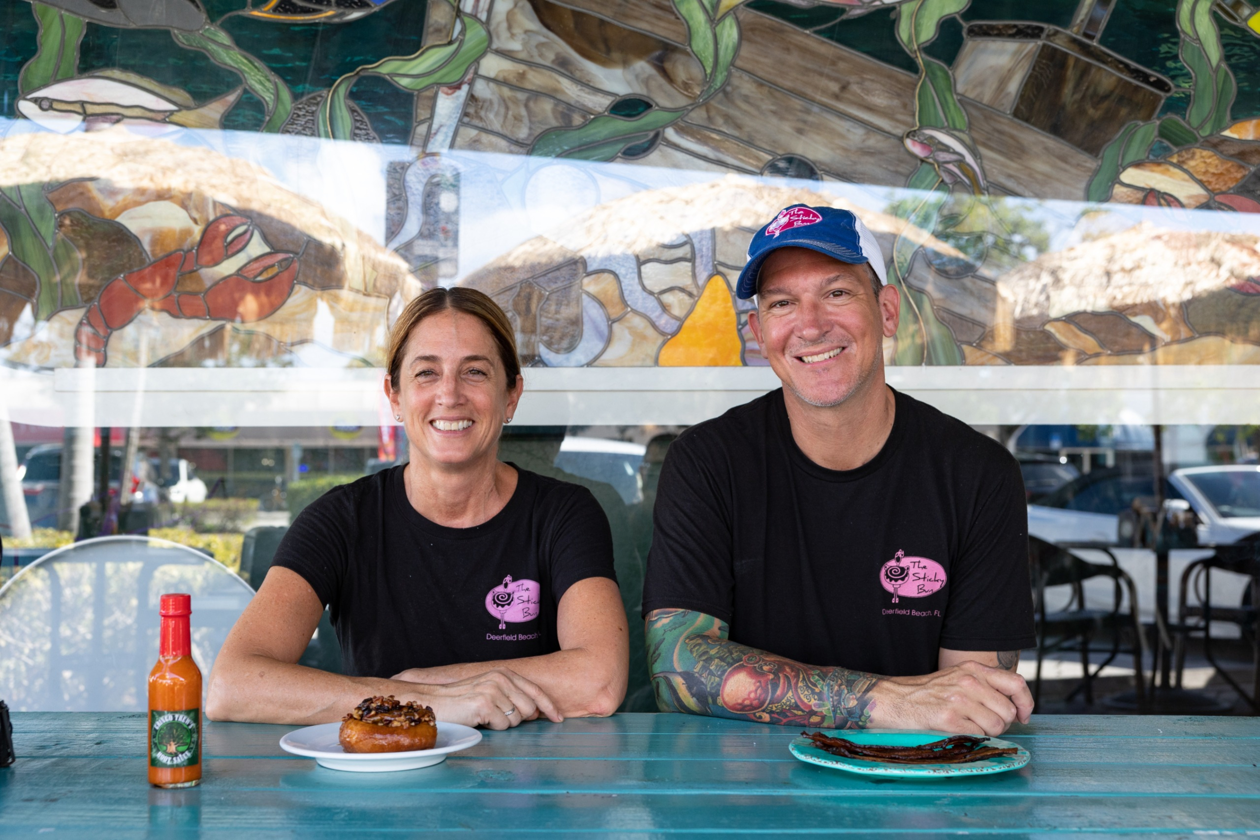 The Sticky Bun (Deerfield Beach, FL) owners Mike and Pauline.