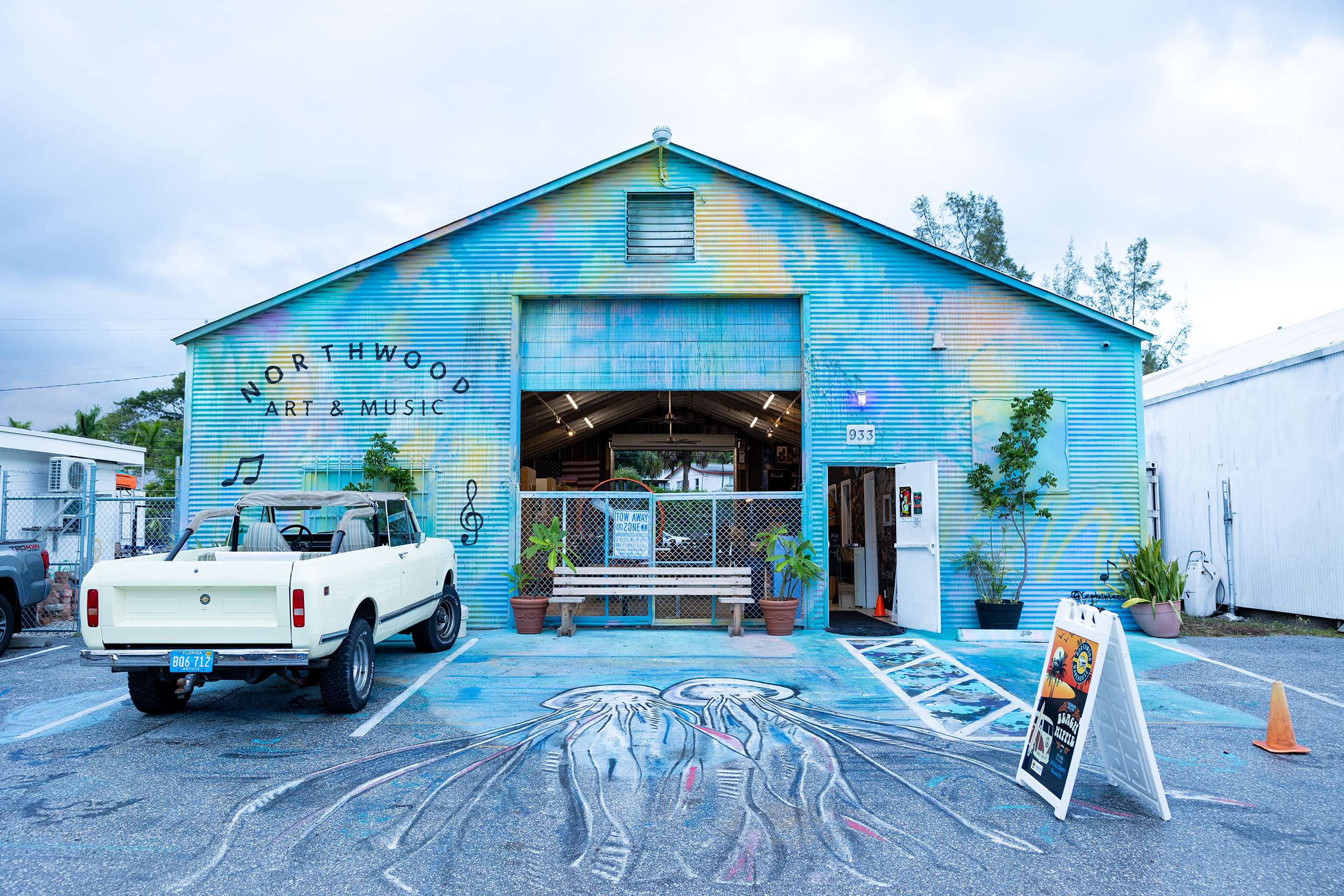 Northwood Art and Music warehouse in West Palm Beach, FL.