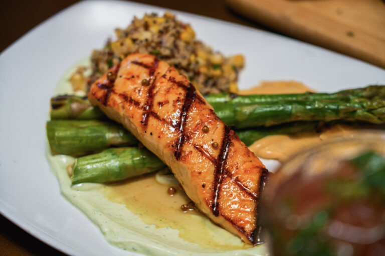 Salmon from Dada in Delray Beach, Florida.