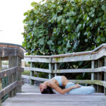 Brittany McKay of Hamsa Yoga practicing a yoga flow.