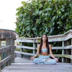 Brittany McKay of Hamsa Yoga practicing a yoga flow.