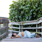 Brittany McKay of Hamsa Yoga practicing a yoga flow.