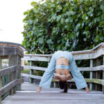 Brittany McKay of Hamsa Yoga practicing a yoga flow.