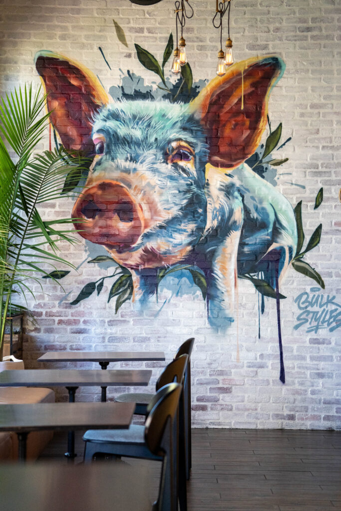 Bulk Styles mural at Parched Pig in Palm Beach Gardens.