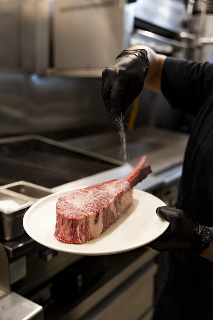 Wagyu steak from Cucina in PALM BEACH, FL.