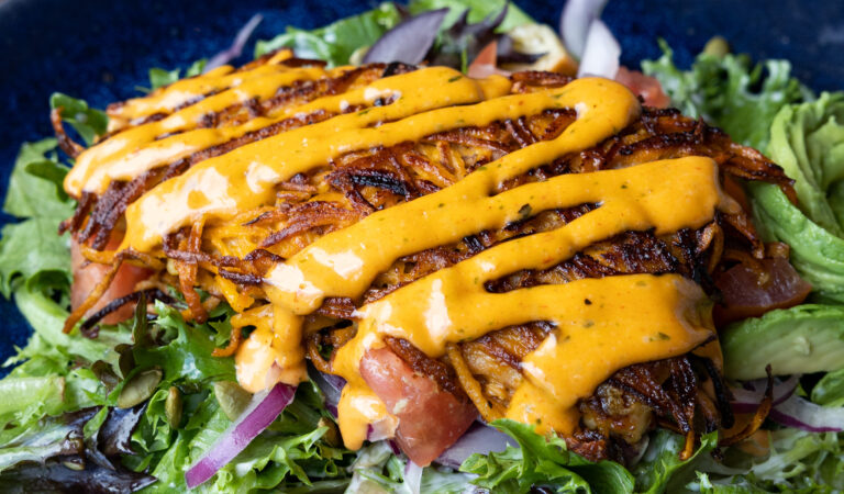 Locals sweet potato crusted fish from Food Shack in Jupiter, FL.