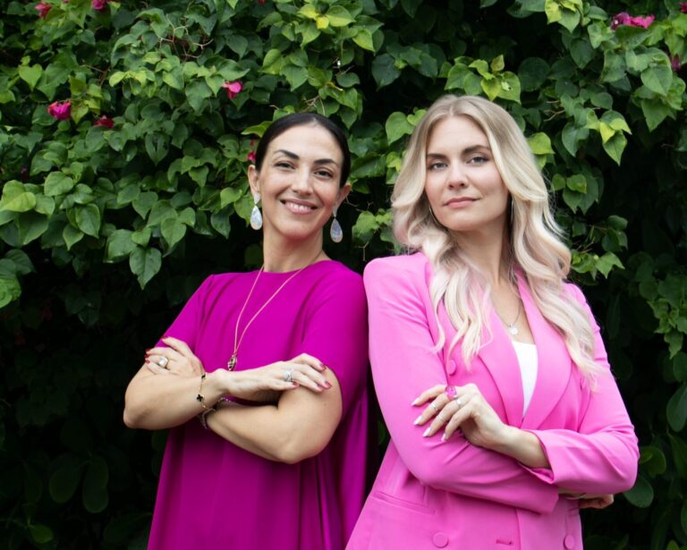 Sarah LaPierre and Gaby Viteri for the Pink Waves Art Exhibit.