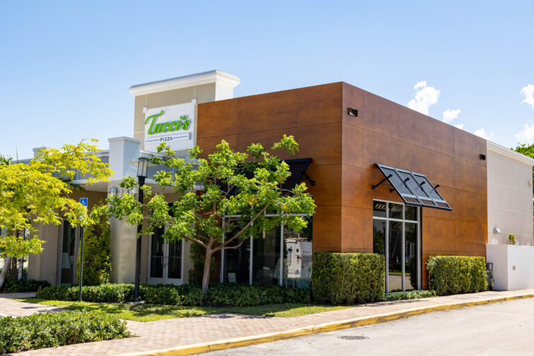 Tucci's Pizza in new location. Boca Raton.