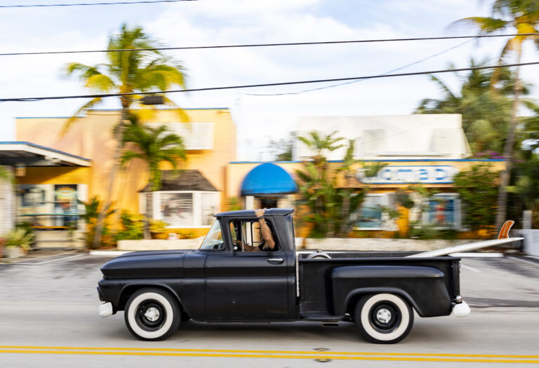 Road Trip Rules. Nomad Surf Shop car.