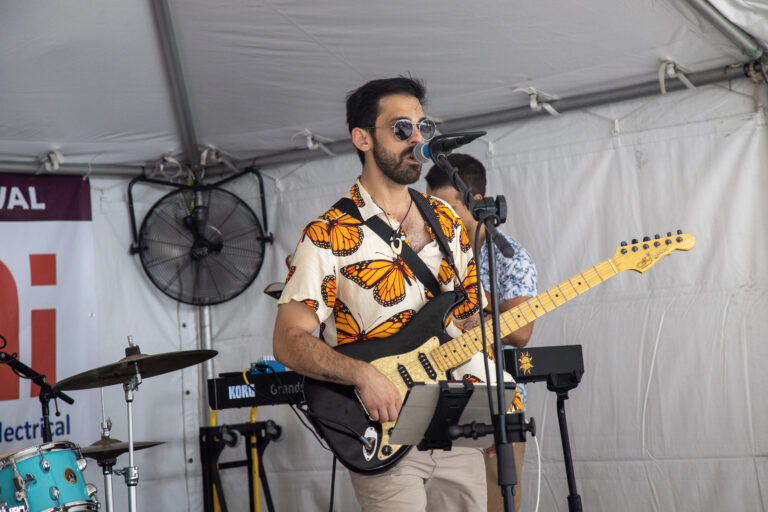 Joey Calderaio of the Future Buds performing at Jupiter Food & Wine Fest.
