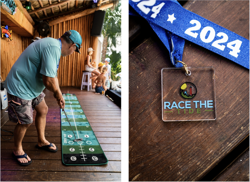 Race the Tide. Paddleboarding relay race by Blueline Surf & Paddle Co., R3 Foundation, Tidehouse, Guanabanas.