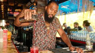 Myles Robinson, Standsih Cocktails, at Kapow! Noodle Bar in Boca Raton.