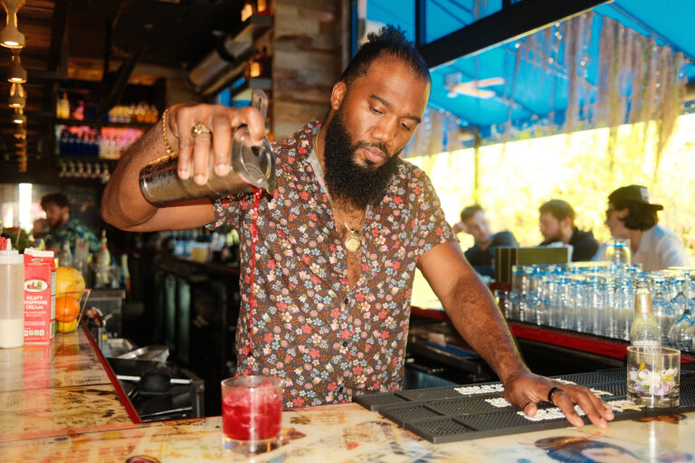 Myles Robinson, Standsih Cocktails, at Kapow! Noodle Bar in Boca Raton.