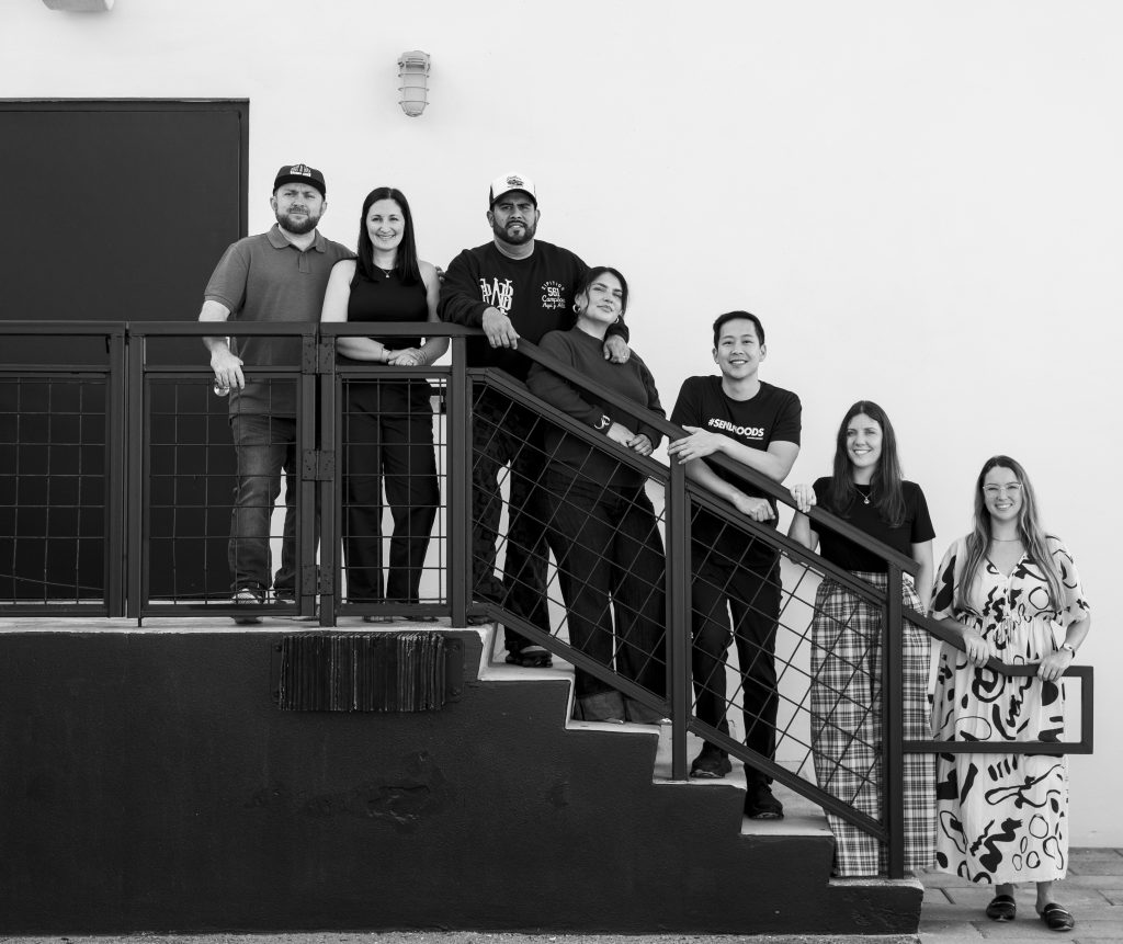 From left to right: Owners of Rust and Wax, Owners of Zipitios, Louis Grayson from Ramen Lab, and Danni and Jackie 