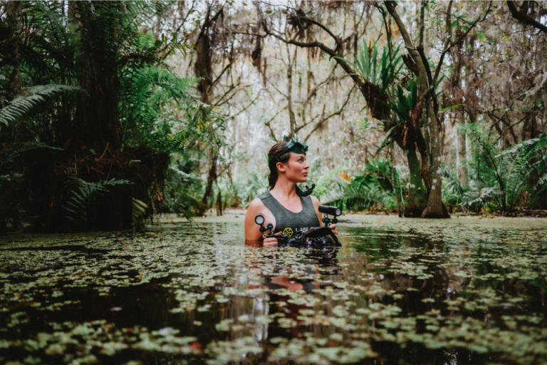 Rosie Moore in the Everglades