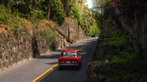 The Giulia driving down Palm Beach "Witch's Wall"